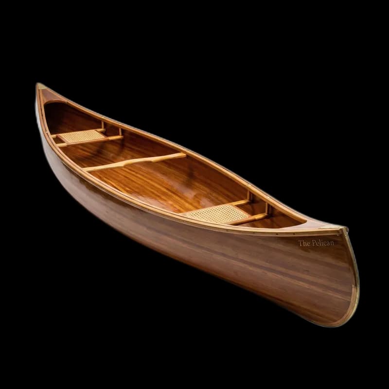 Cedar strip canoe