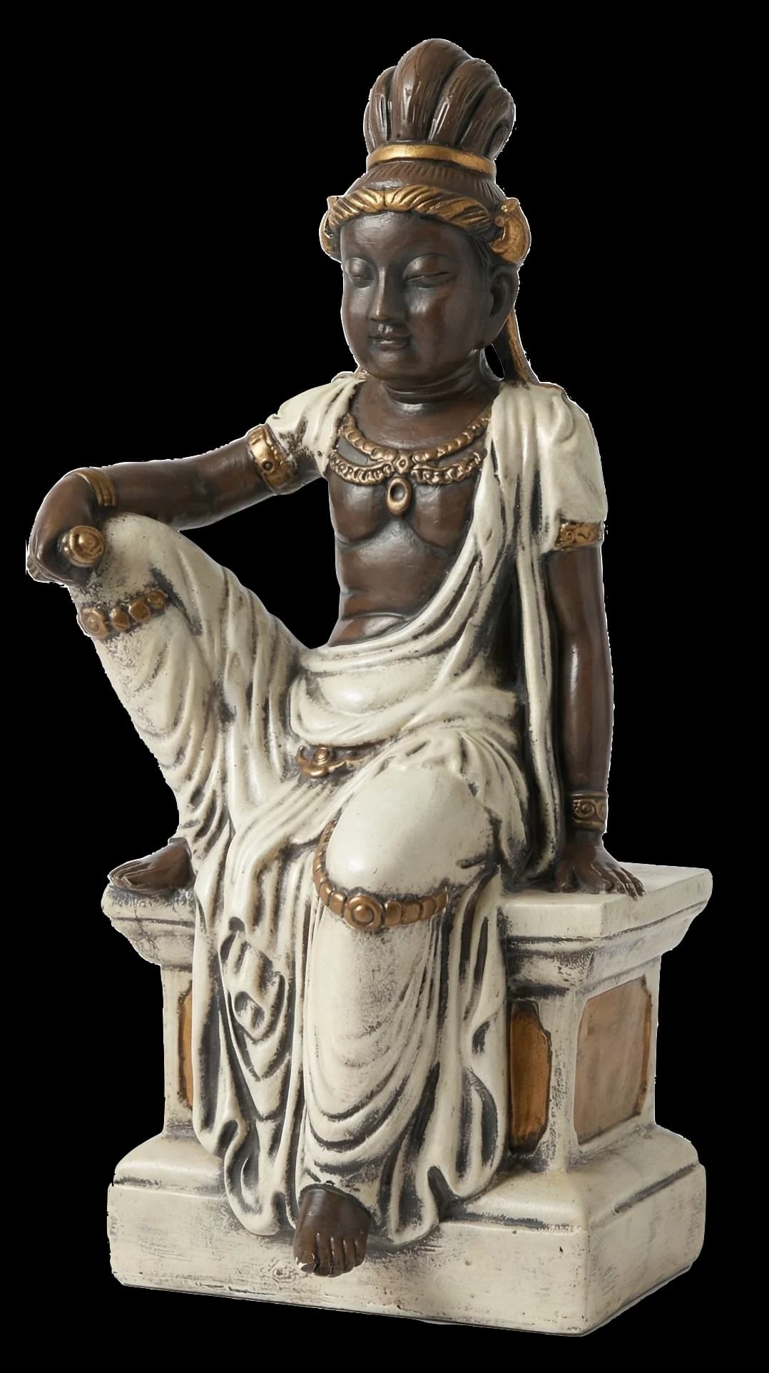 Seated Bodhisattva bronze statue
